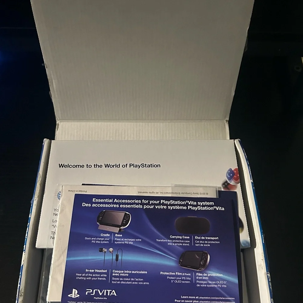 Sony PS Vita No Console Box Only with Manaul AR Cards & inserts only.